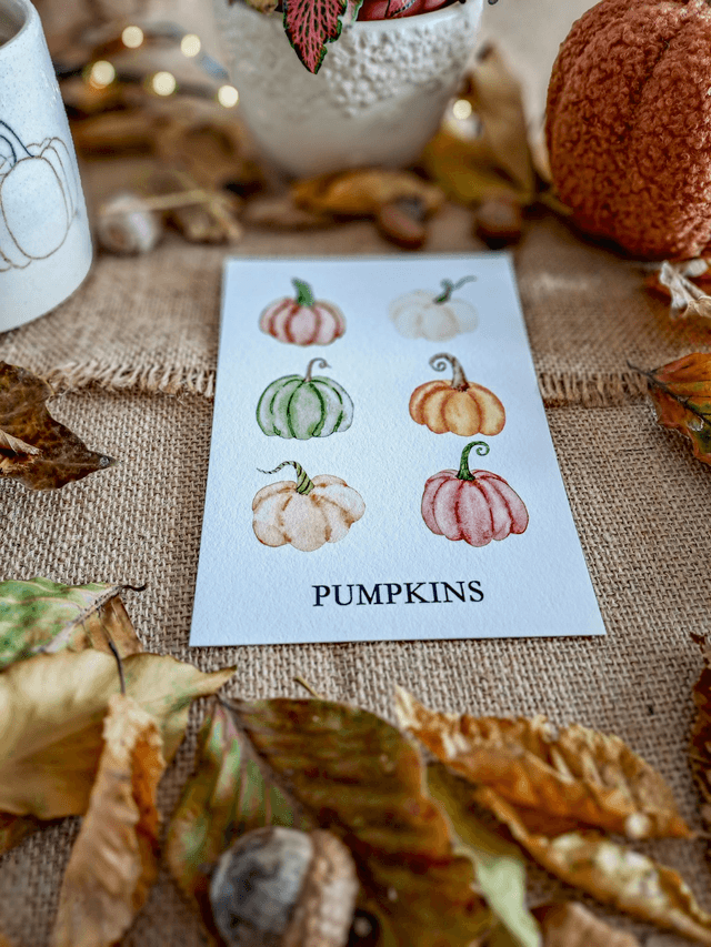 Carte Pumpkins d'automne