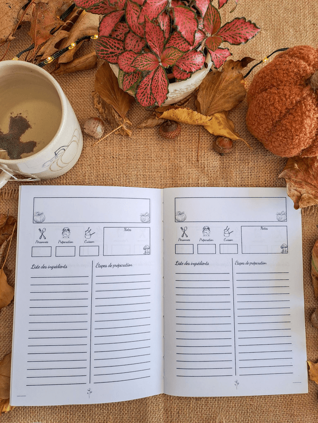 Carnet de recettes Pumpkins colorées