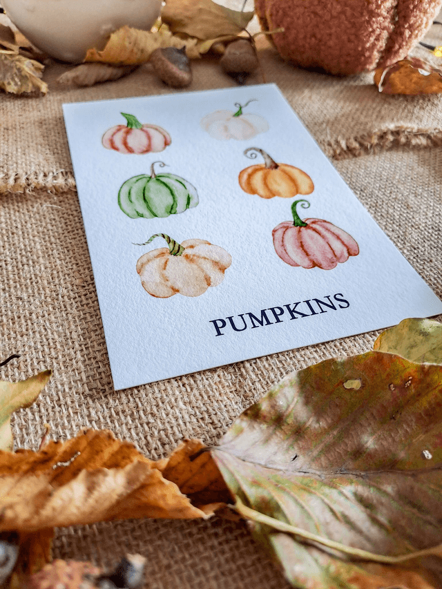 Carte Pumpkins d'automne
