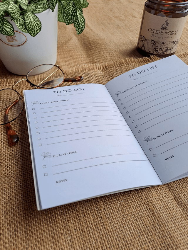Carnet de notes Ginkgo violet