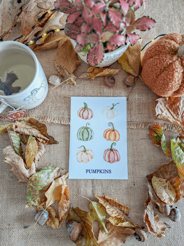 Carte Pumpkins d'automne