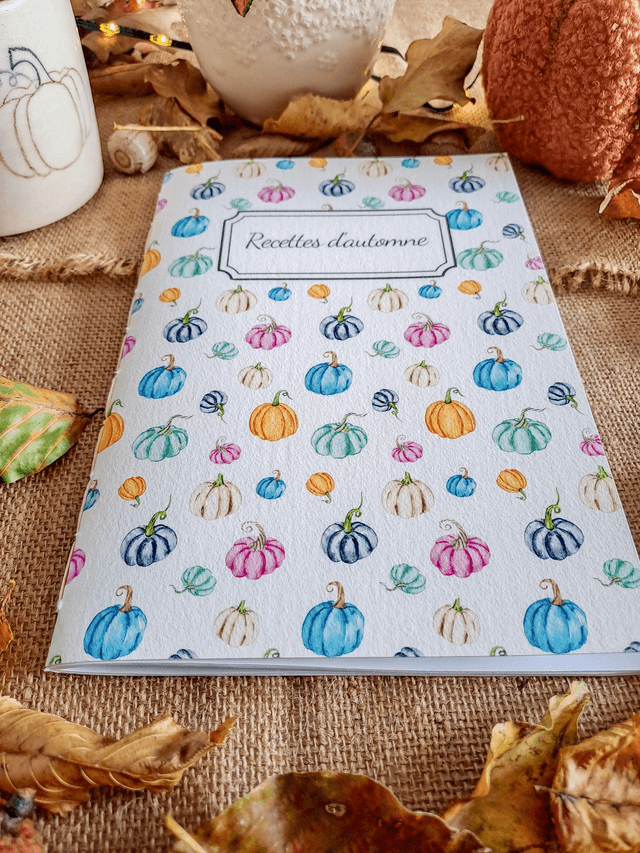 Carnet de recettes Pumpkins colorées