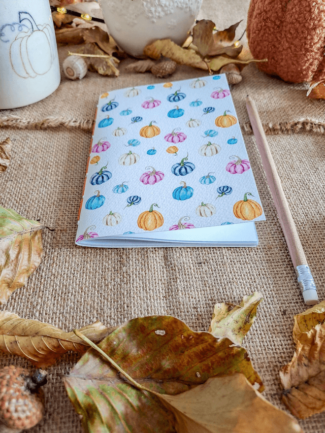 Carnet de notes Pumpkins colorées