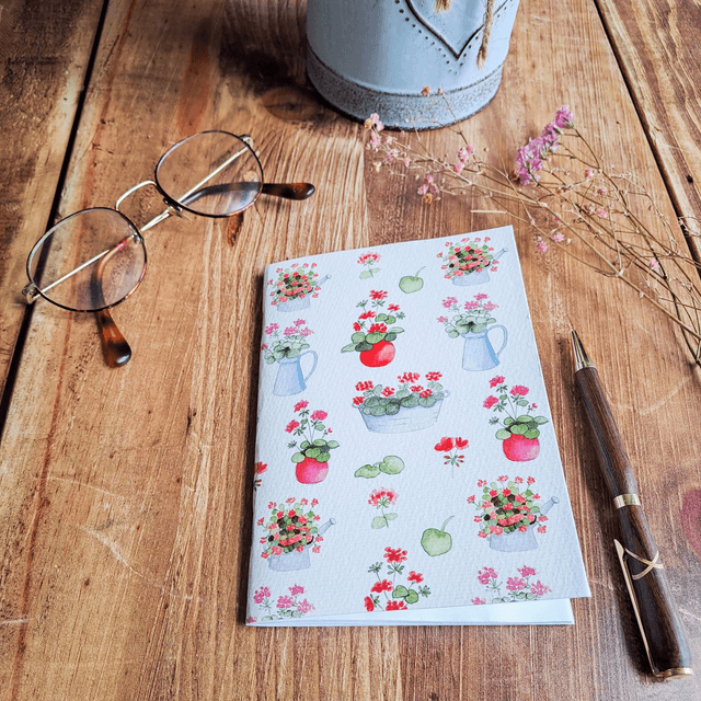 Carnet de notes Géraniums