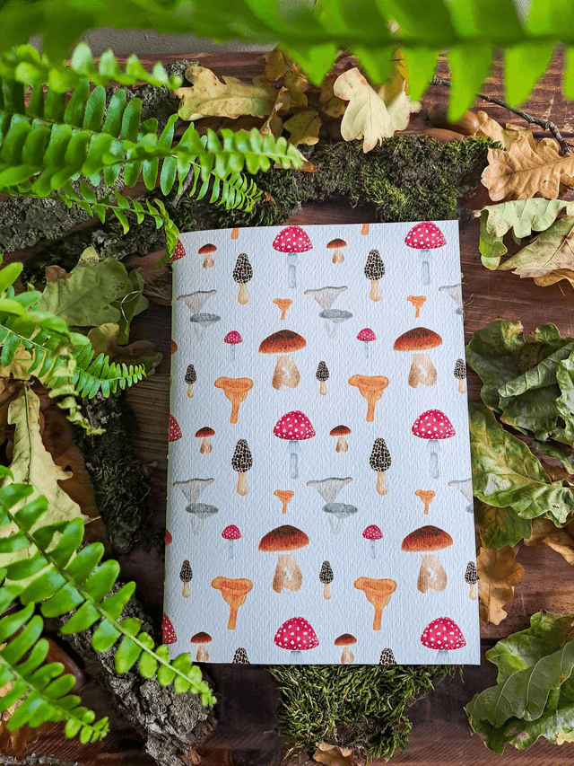 Carnet de recettes souple Cueillette de champignons