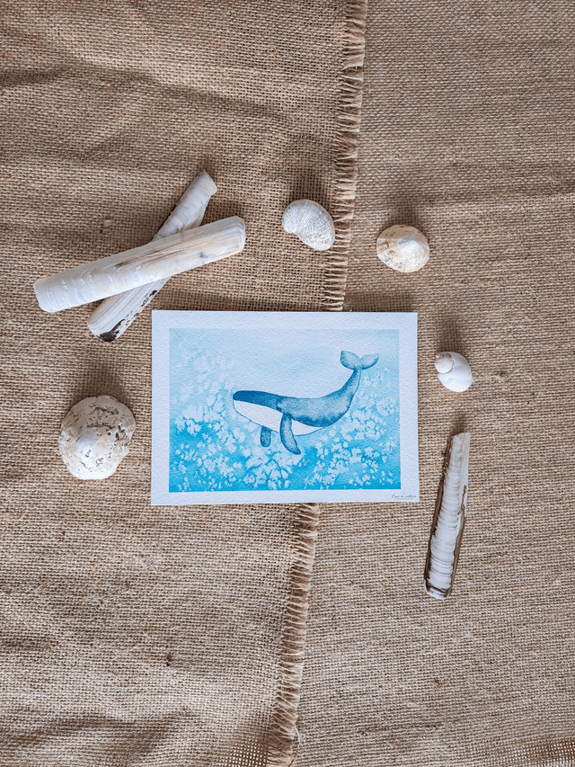 Affiche Fine Art Baleine 